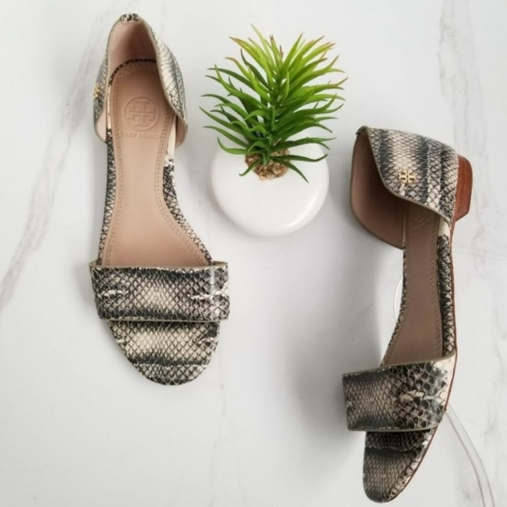 Tory Burch Snakeskin Sandals